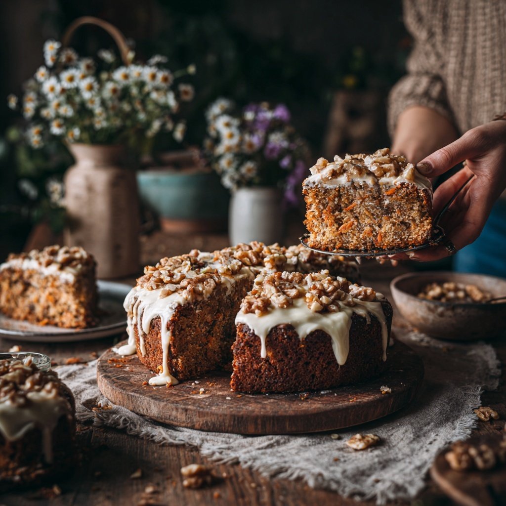 Karottenkuchen Mit Walnüssen