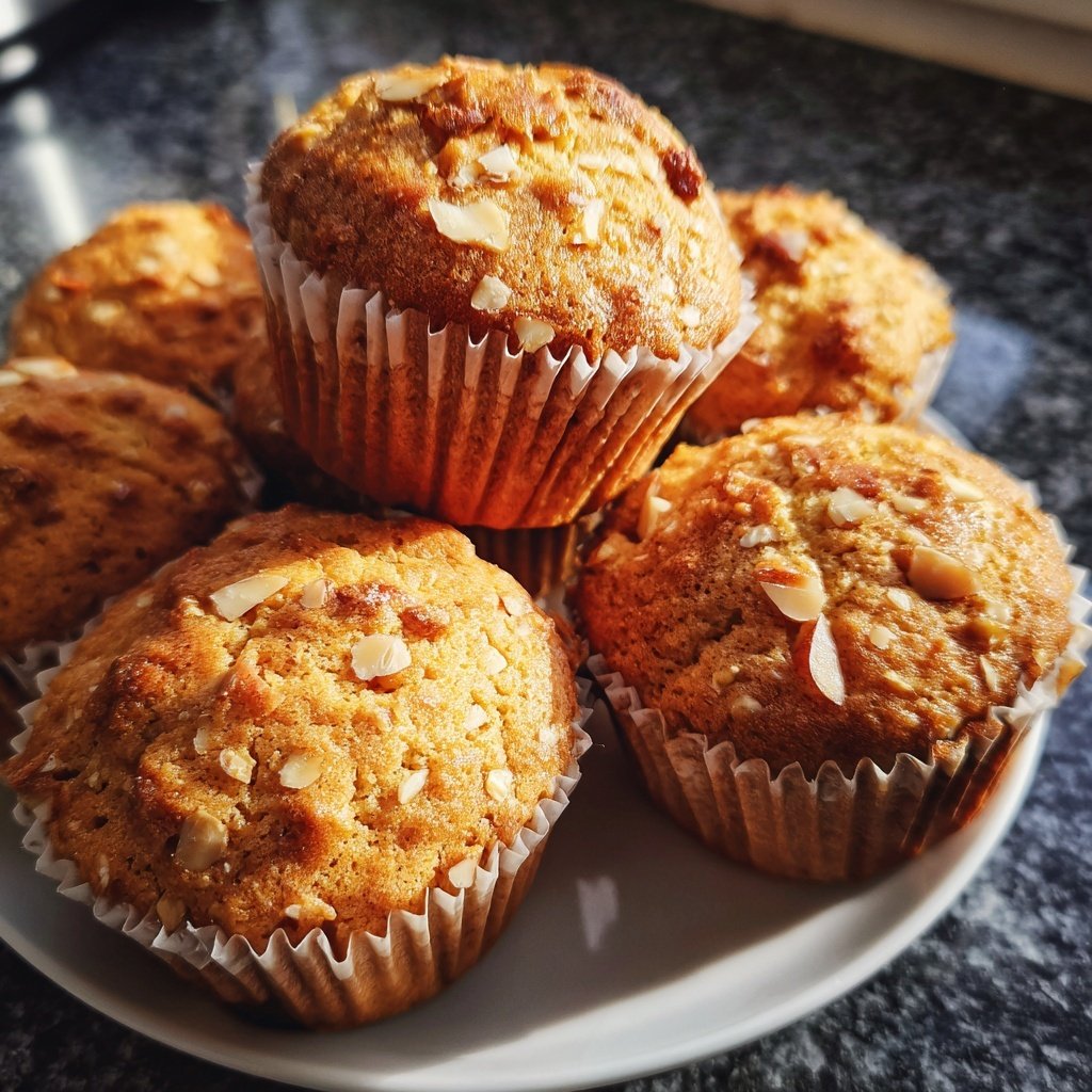 Muffins mit Vanille und Mandeln