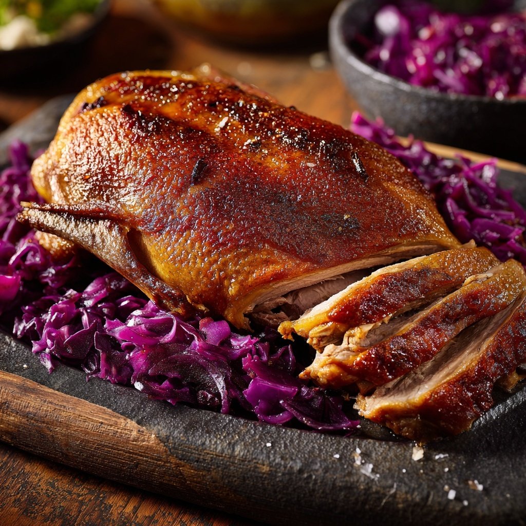 Saisonal & Festlich Weihnachtsgans mit Rotkohl