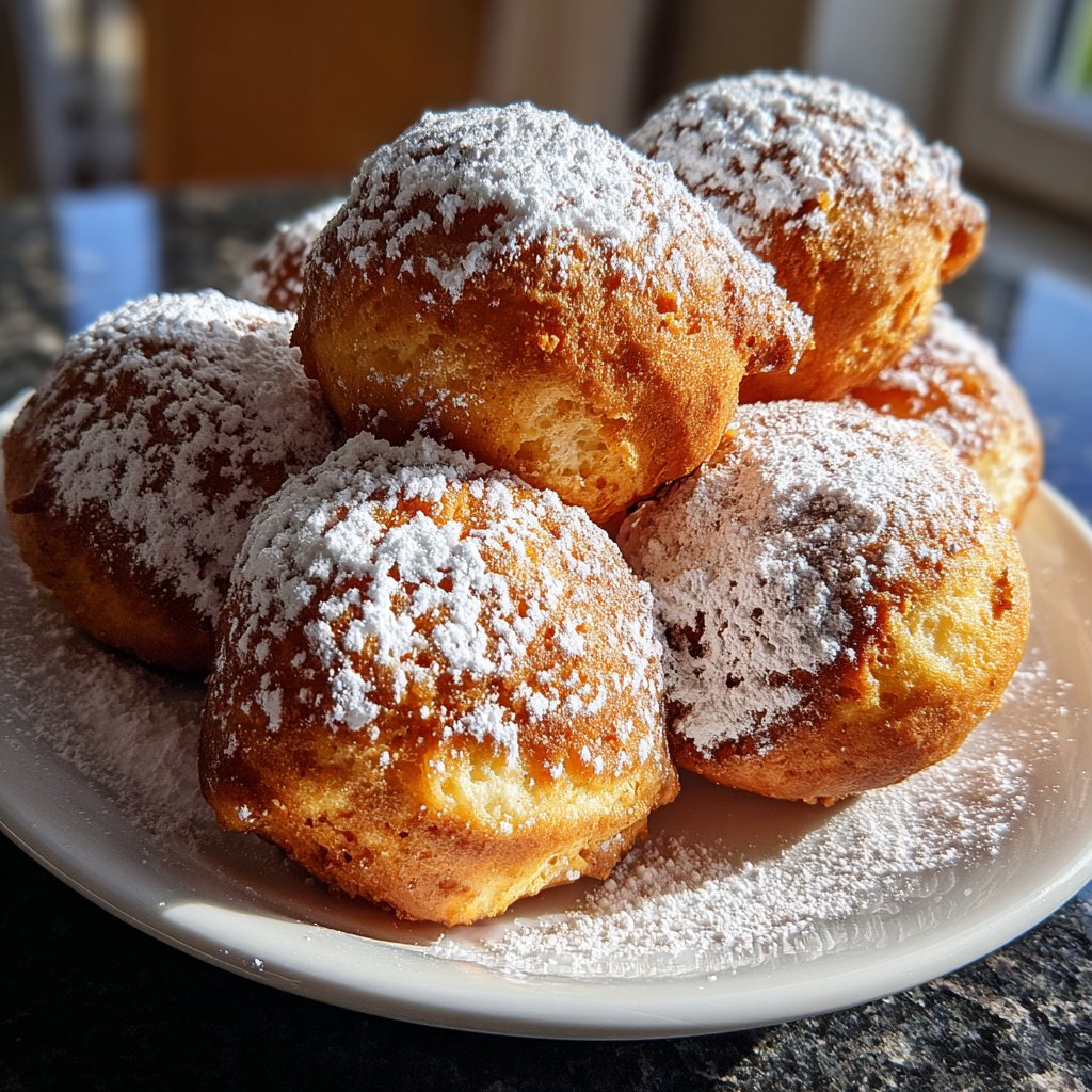 Quarkbällchen mit Zimt und Vanille