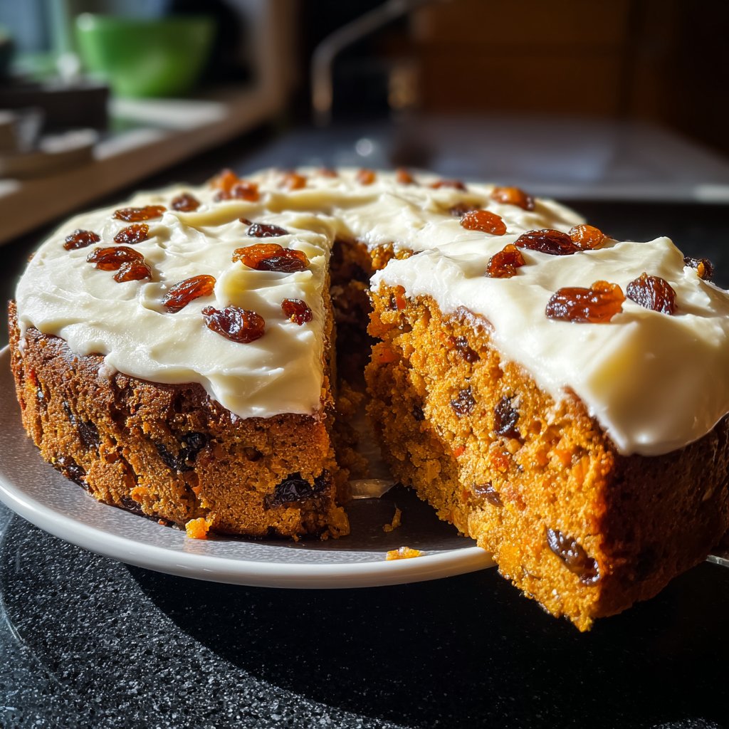 Karottenkuchen Mit Rosinen