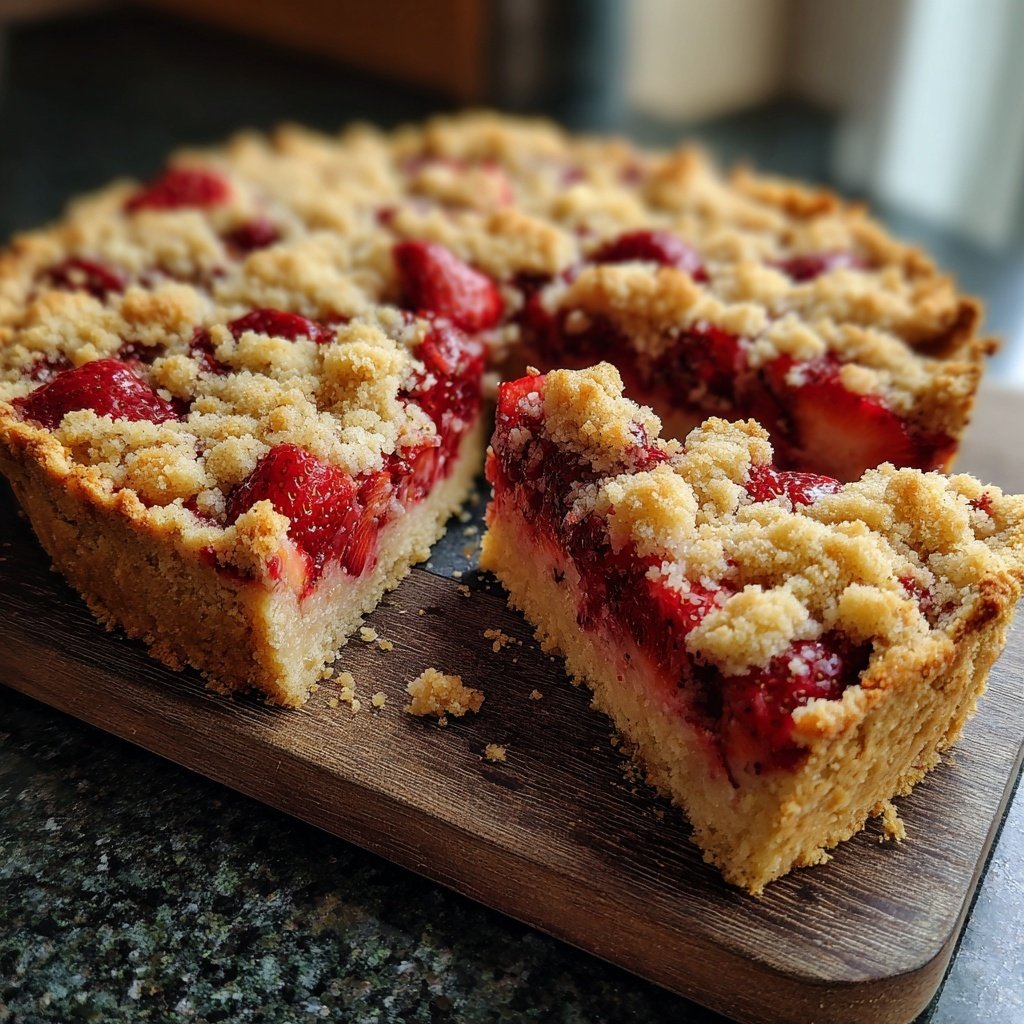 Erdbeer Streusel Schnitten