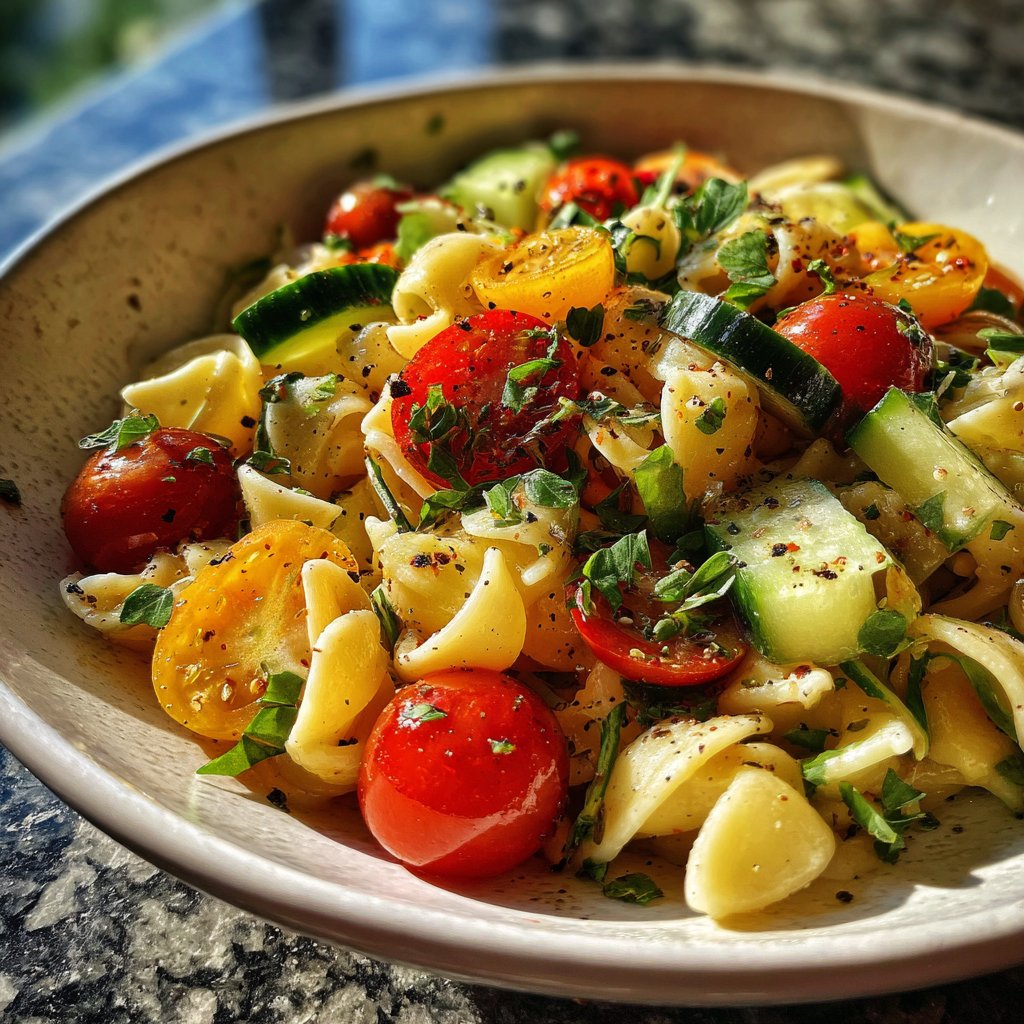 Mediterraner Nudelsalat Gesund