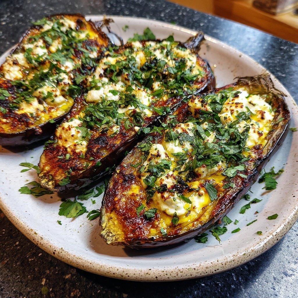 Auberginen mediterran gebacken