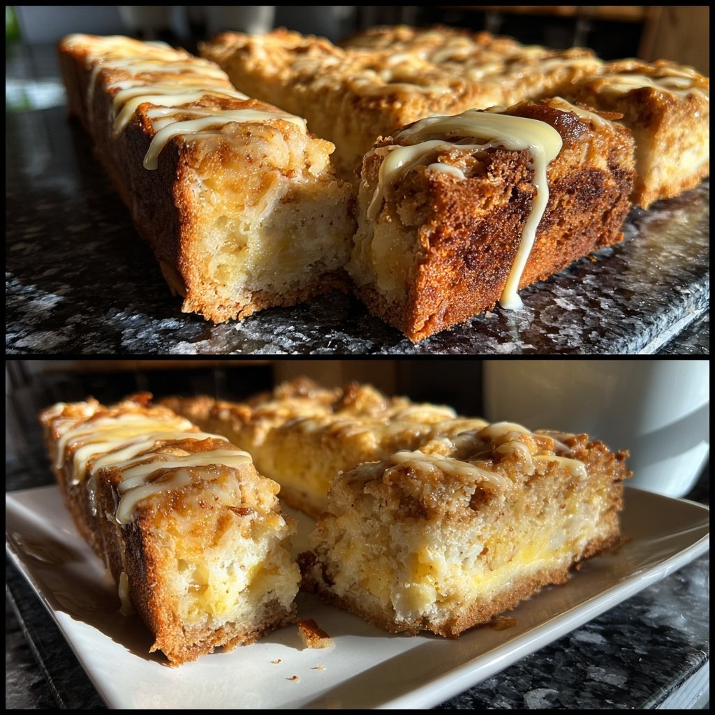 Blechkuchen mit Quarkfüllung