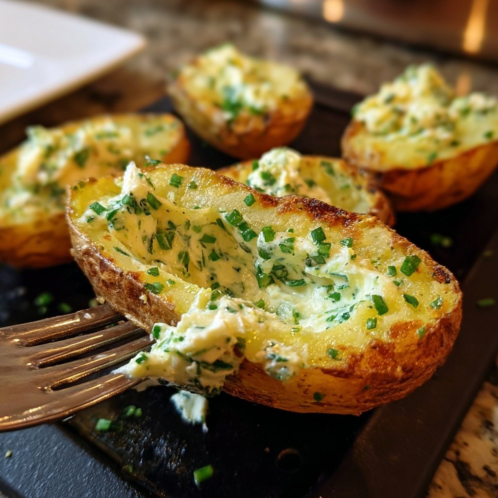Ofenkartoffeln mit Kräuterquark
